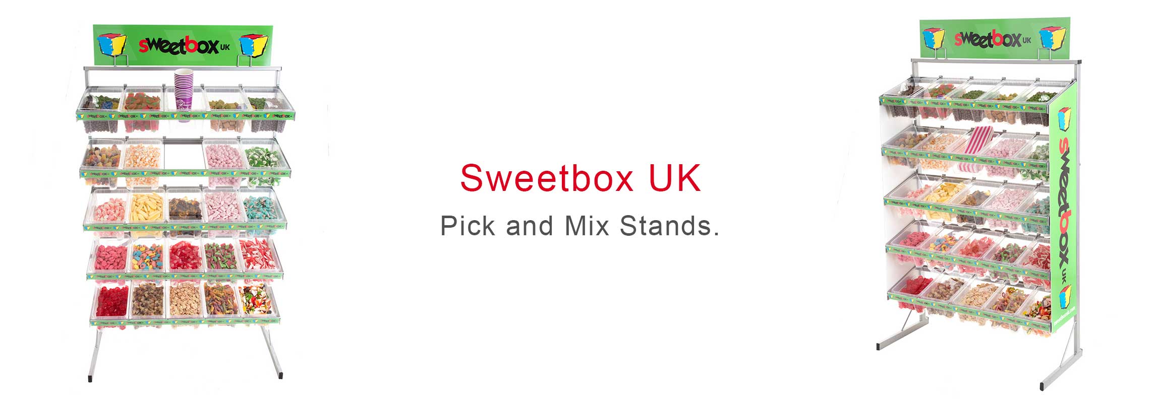 Pick n Mix stand - £65.00 when filled with sweets, £40.00 without